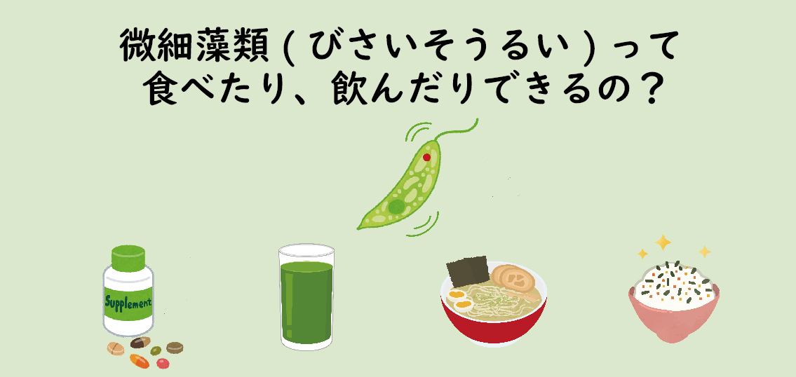 小さな生物”藻“が地球の未来を変える！？「微細藻類」とは？【第2回】食品の分野で産業利用されている微細藻類とその特徴を解説